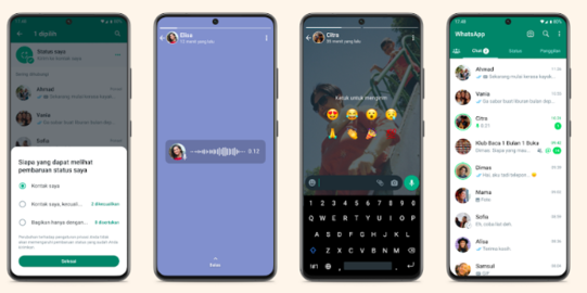 Fitur-fitur Baru Status WA, Kini Bisa Pakai Suara | Merdeka.com