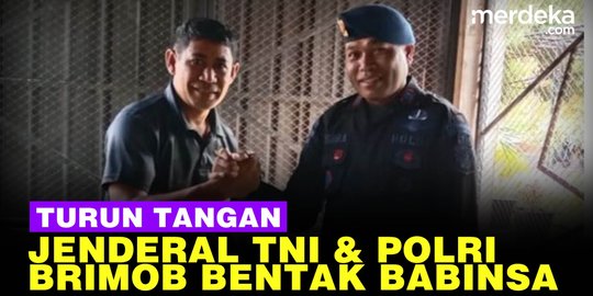 VIDEO: Jenderal TNI & Polri Turun Tangan, Brimob Bentak Babinsa AD Berujung Damai