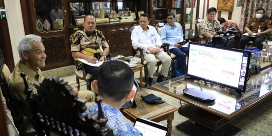 Ganjar Gandeng Bulog dan Polri Jaga Stok Beras hingga Tekan Inflasi di Jateng