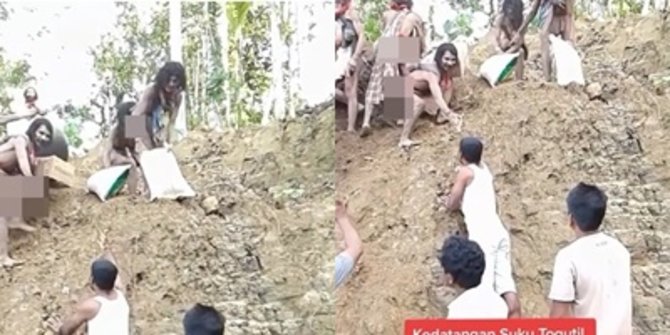 Potret Langka Interaksi Warga dengan Suku Togutil Penghuni Hutan Halmahera