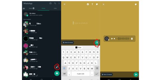 Cara Membuat Status WA Pakai Suara, Sekali Baca Langsung Bisa!