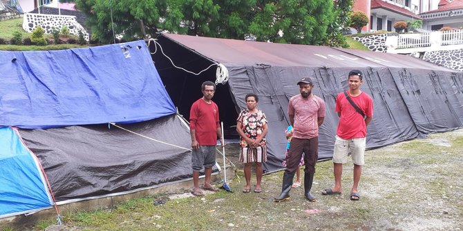 15 Titik jadi Lokasi 2.500 Pengungsi Korban Gempa Jayapura