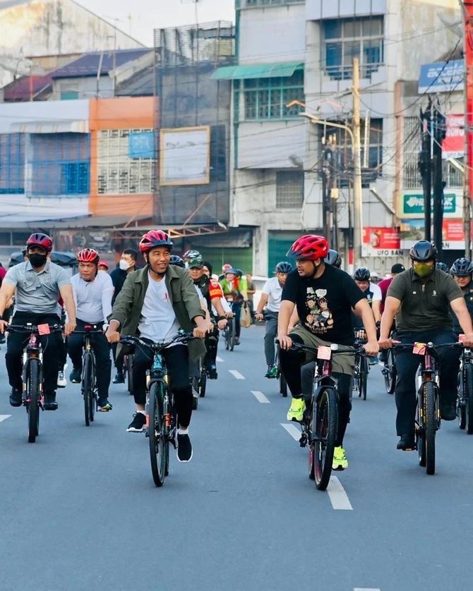 presiden joko widodo lakukan serangkaian aktivitas di kota medan