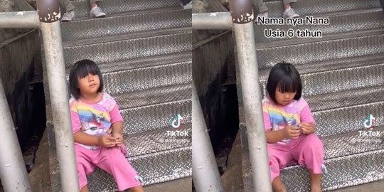 Ceria dan Penuh Semangat, Begini Kisah Haru Nana Gadis Cilik Penjual Tisu