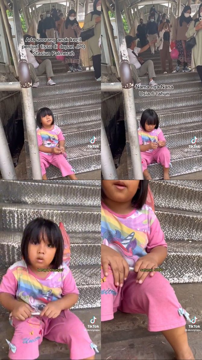 ceria dan penuh semangat begini kisah haru nana gadis cilik penjual tisu