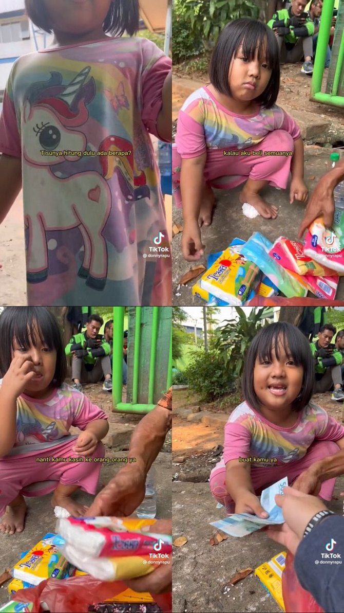 ceria dan penuh semangat begini kisah haru nana gadis cilik penjual tisu