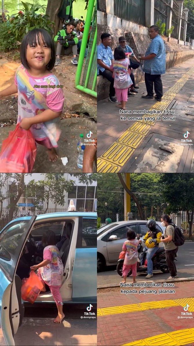 ceria dan penuh semangat begini kisah haru nana gadis cilik penjual tisu