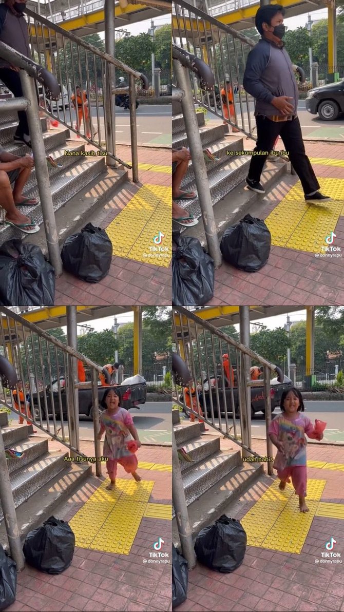 ceria dan penuh semangat begini kisah haru nana gadis cilik penjual tisu