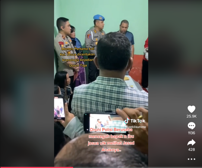 video pertama kali jenazah yosua diserahkan ke keluarga