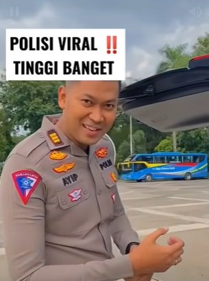 viral polisi super gagah dan jangkung tinggi akp ayip rizal sampai