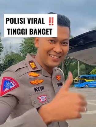 viral polisi super gagah dan jangkung tinggi akp ayip rizal sampai