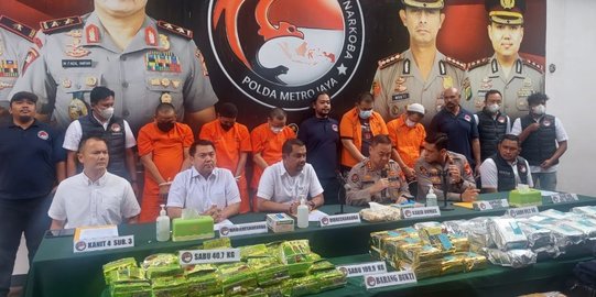 109 Kilogram Sabu Dibungkus Teh China Siap Diedarkan di Jakarta, 5 Pelaku Ditangkap
