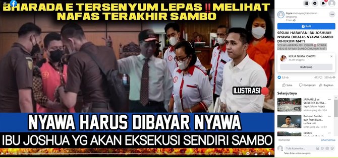 cek fakta hoaks ibu brigadi j yang akan eksekusi mati ferdy sambo