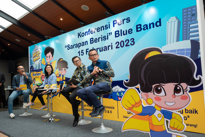 program sarapan berisi blue band