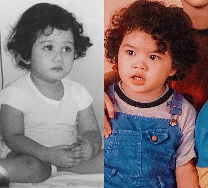 foto masa kecil tissa biani dan dul jaelani