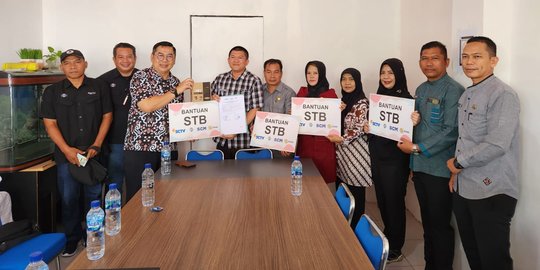 Jelang ASO 20 Maret, EMTEK Grup Membagikan STB di Palembang, Banjarmasin dan Denpasar