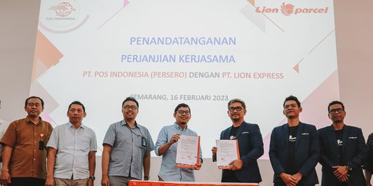 Lion Parcel dan Pos Indonesia Kolaborasi, Percepat Distribusi Paket Domestik
