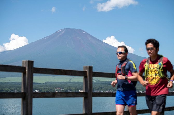 keindahan puncak gunung fuji