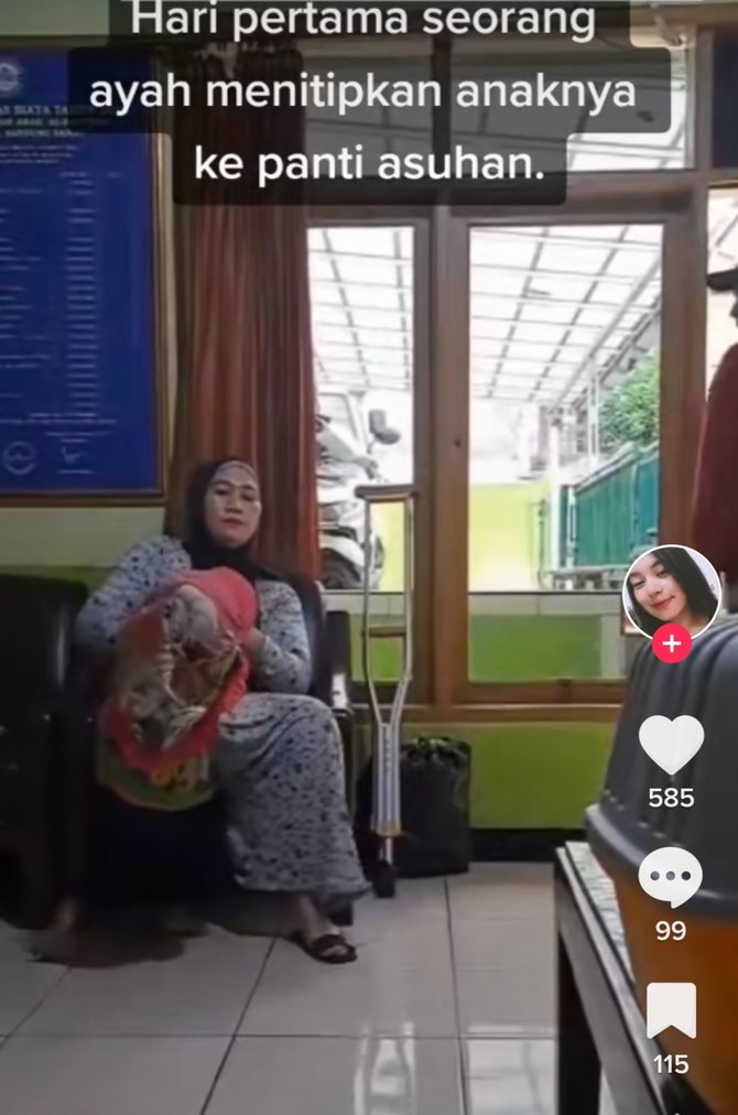 kisah haru ayah titipkan anak ke panti asuhan putrinya nangis histeris