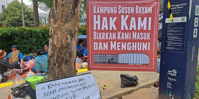 Balai Kota Kembali Didemo 75 Warga Kampung Susun Bayam, JakPro Buka Suara