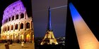 Peringati Setahun Invasi Rusia, Landmark Berbagai Negara Pancarkan Bendera Ukraina