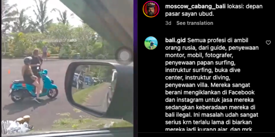 Viral Bule Dagang Sayur dan Ajarkan Naik Motor di Bali, Wagub: Itu Ilegal!