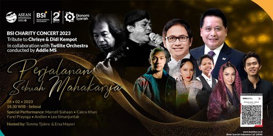 BSI Charity Concert 2023, Gandeng Addie MS dan 5 Penyanyi Kenamaan Tanah Air