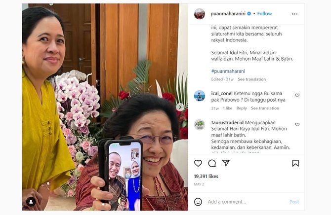 cek fakta hoaks foto megawati mendukung ganjar di pilpres 2024