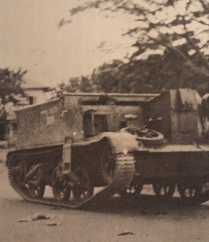 tank belanda dan tentara knil saat serangan umum 1 maret