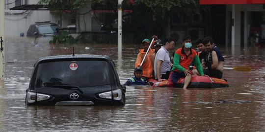 Update Banjir Jakarta Rabu Sore: 6 RT dan 5 Ruas Jalan Tergenang