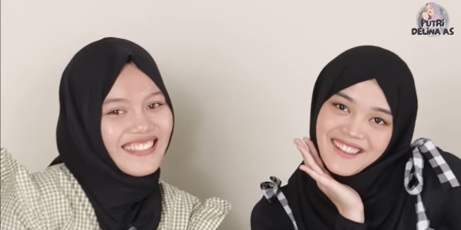 Mirip Banget! 10 Momen Putri Delina Bertemu Kembaran, Netizen 'Gak Bisa Bedain'