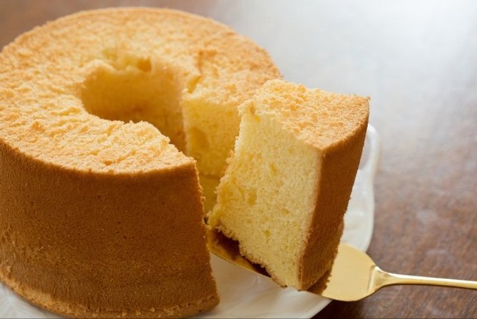 ilustrasi chiffon cake