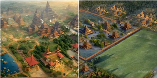 Begini Indahnya Lapangan Bubat Versi AI, Tempat Raja Sunda Tewas Dibunuh Majapahit