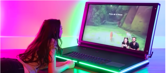 youtuber ini buat laptop game raksasa beratnya setara bayi kuda nil bikin warganet geleng geleng kepala