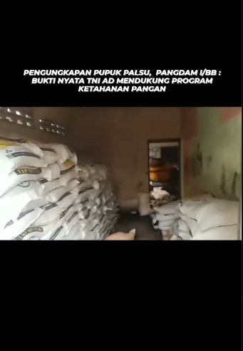 pengungkapan gudang pengoplosan pupuk ilegal di medan