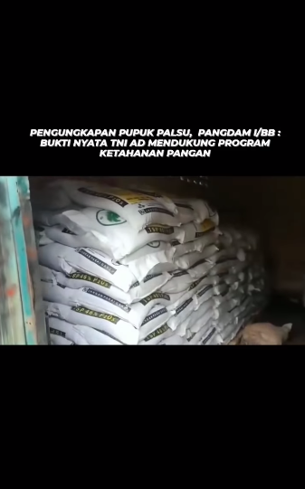 pengungkapan gudang pengoplosan pupuk ilegal di medan