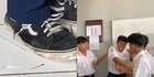 Kompak, Para Siswa SMP Sisakan Uang Jajan Demi Belikan Sepatu Teman yang Tak Mampu