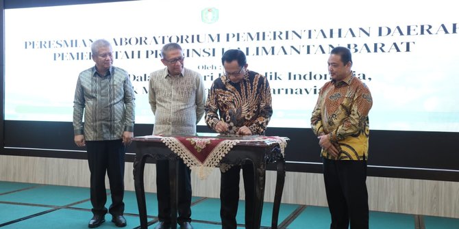 Mendagri Puji Laboratorium Pemda Kalbar: Ini Model Bagus Pembelajaran ke Siswa