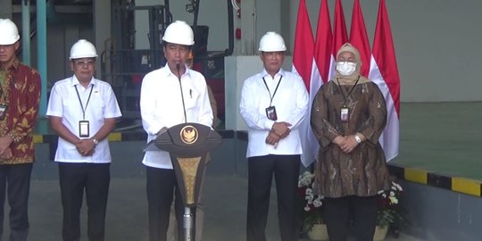 Resmikan MRMP Sragen, Presiden Jokowi Minta Bulog Maksimal Serap Gabah