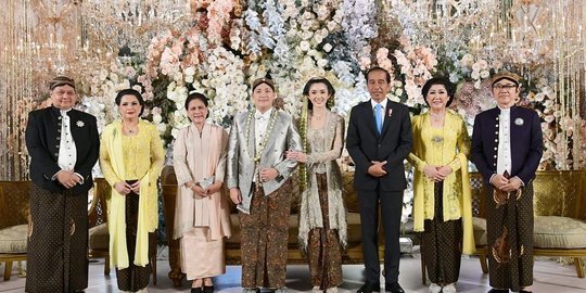 Momen Kemeriahan Pesta Pernikahan Anak Menko Airlangga, Dihadiri Jokowi dan Pejabat