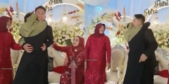 Pengantin Wanita Panik Ada 'Cewek' Bercadar Peluk Suami di Pelaminan, Intip Endingnya