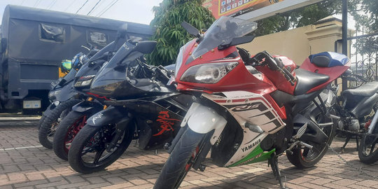 Razia Balap Liar di Banda Aceh, Puluhan Sepeda Motor Diamankan