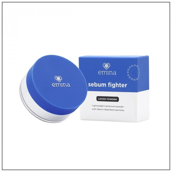 emina sebum fighter loose powder
