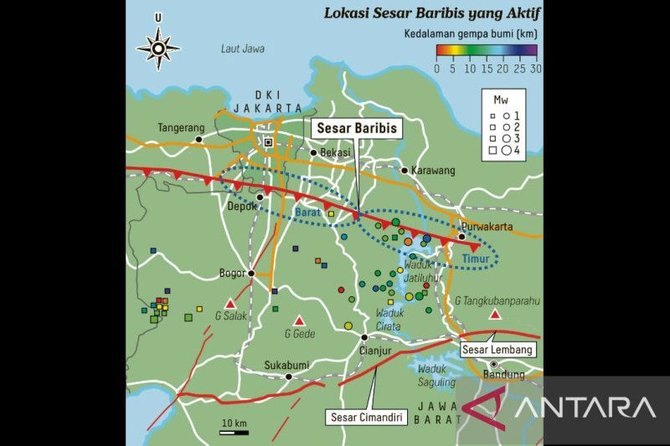 sesar baribis di selatan jakarta aktif