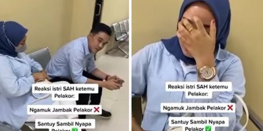 Viral Momen Istri Sah Santai saat Ketemu Pelakor, Ekspresi Suami Jadi Sorotan