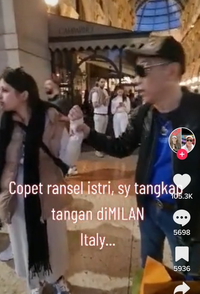 viral pria ini gagalkan pencuri dompet istrinya di milan pelaku tengah hamil