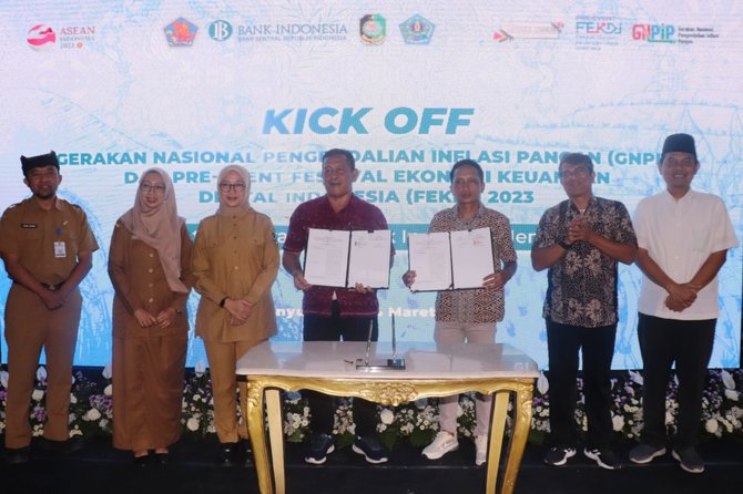 bank indonesia gelar gerakan nasional pengendalian inflasi pangan di banyuwangi