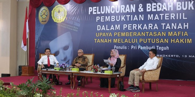Hakim Agung Kamar Perdata Launching Buku Terkait Pemberantasan Mafia Tanah