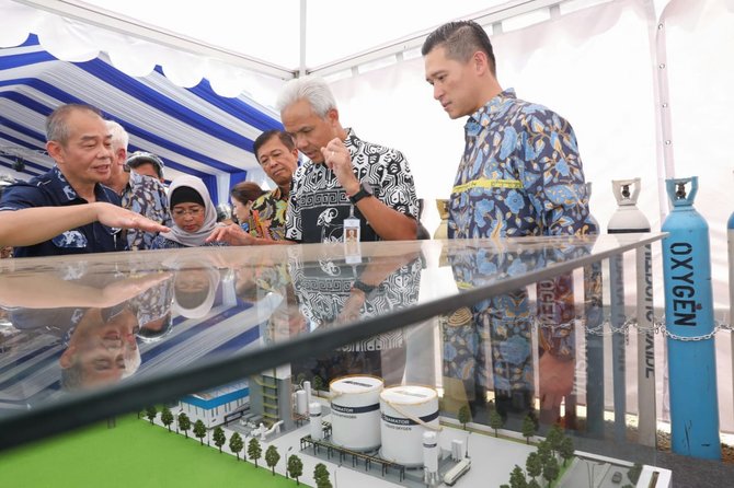 ganjar pimpin groundbreaking pabrik samator terbesar nilai investasi rp500 miliar