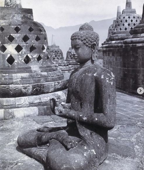 foto lawas candi borobudur